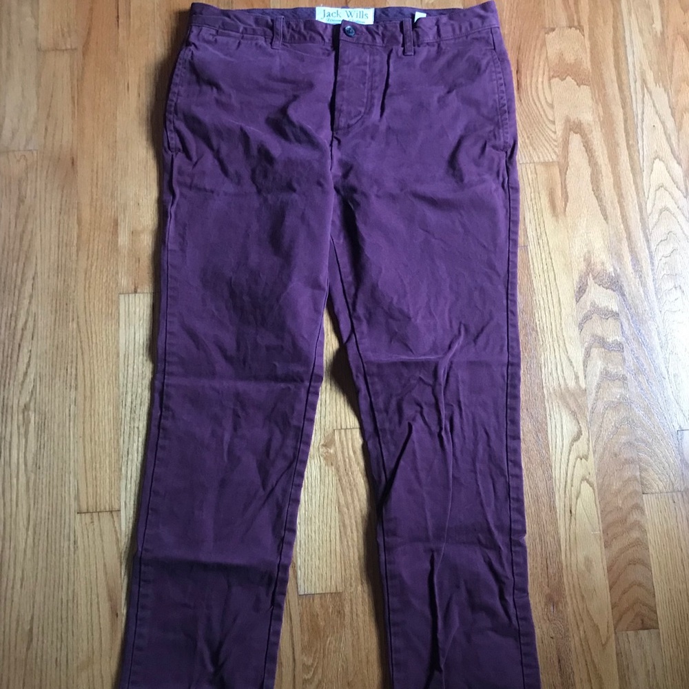 Men’s Maroon Jack Wills Trousers